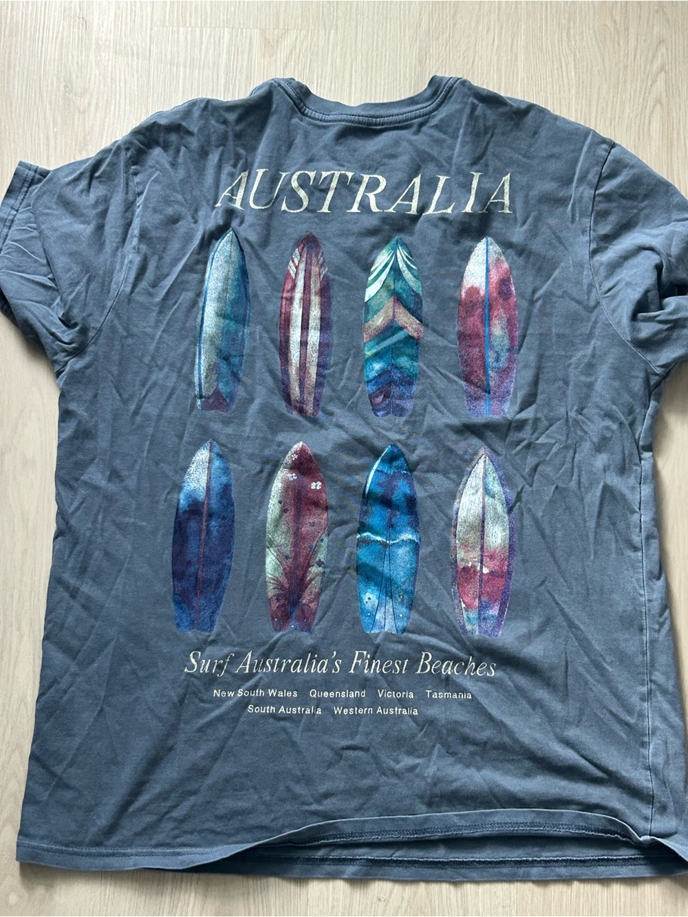 Australia Surf Graphic Short Sleeve Tee - Blue